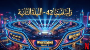 جدول نزالات راسلمينيا 42 الليلة الثانية: المواعيد وتفاصيل العرض المباشر عبر نتفليكس WrestleMania 42